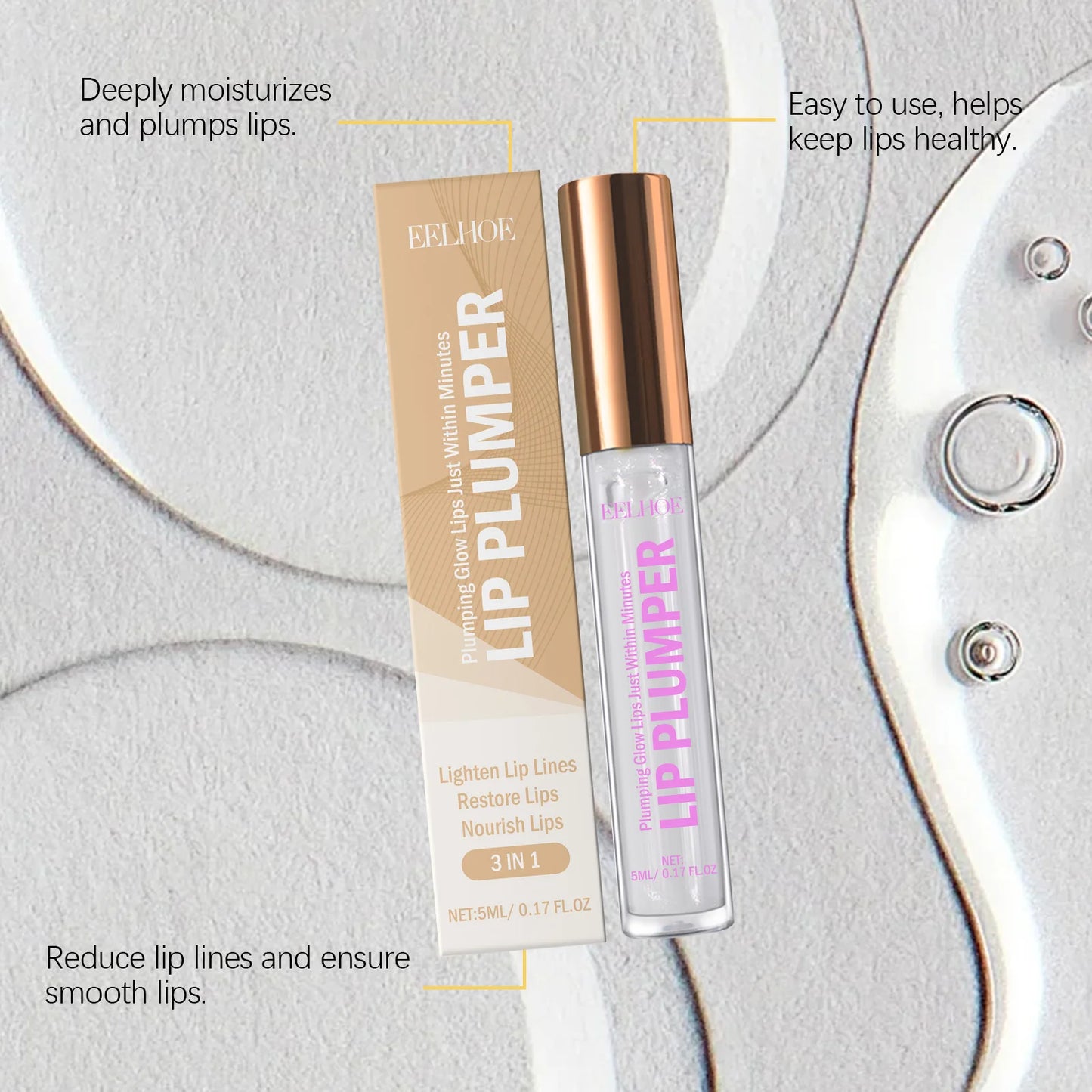 Instant Volumising Lip Plumper Serum Extreme Enhancer Lip Gloss Oil Increase Elasticity Moisturizing Nourish Lip Care Cosmetics