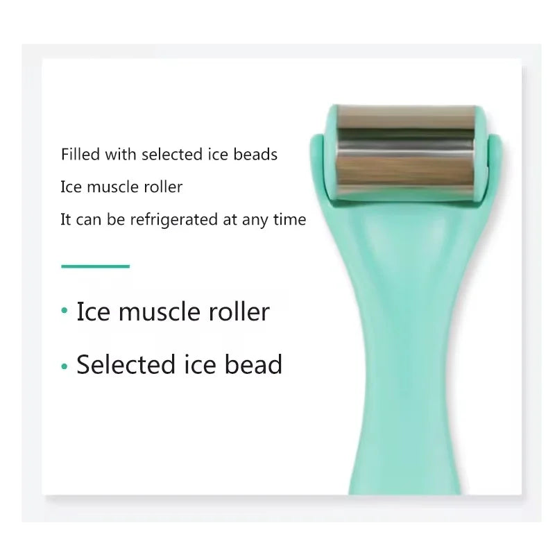Ice Roller Massager Relieve Eye Face Puffiness Wrinkles Dark Circles Skin Cooling 304 Stainless Steel Roller Beauty Care Tool