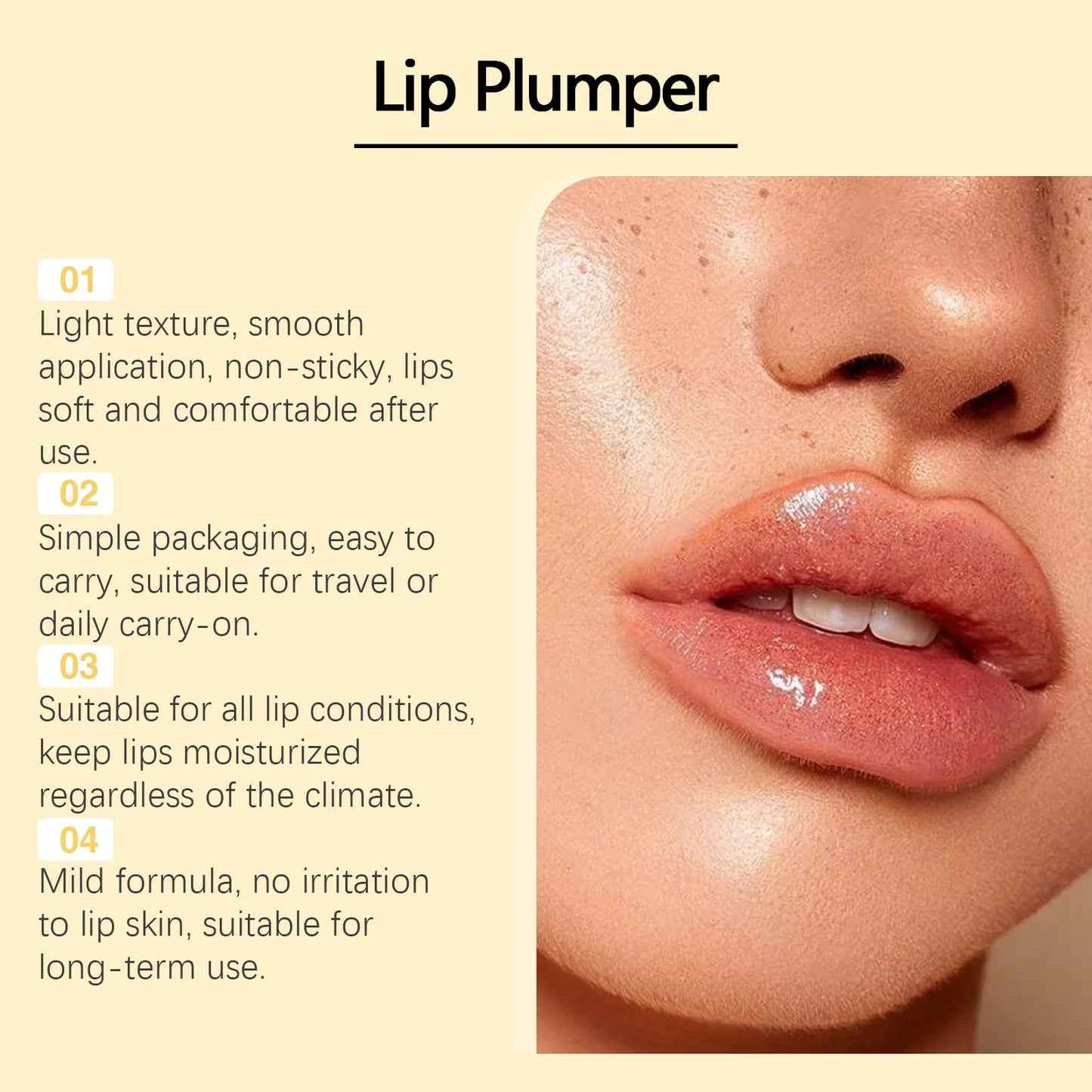 Instant Volumising Lip Plumper Serum Extreme Enhancer Lip Gloss Oil Increase Elasticity Moisturizing Nourish Lip Care Cosmetics
